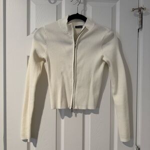 Brandy Melville Zip-Up Sweater